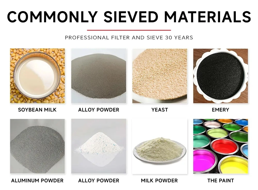 Food and Beverages Pharmaceuticals Grain Chemicals Metal Powder Ceramic Vibration Filter Separator