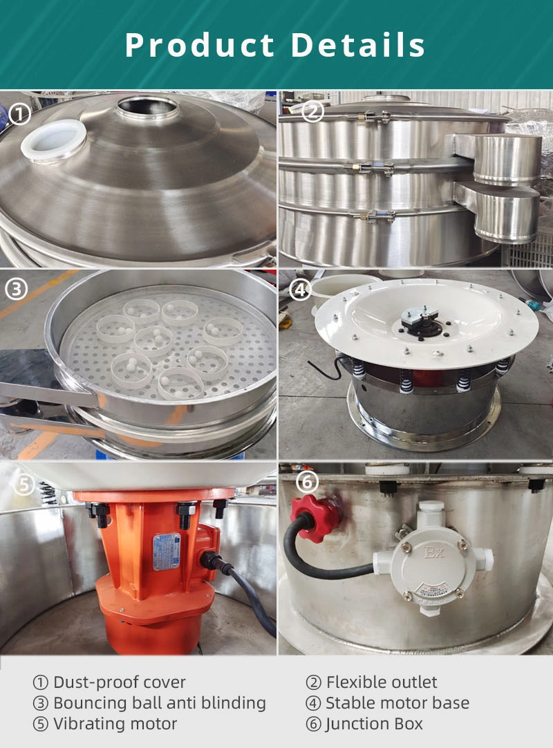 Chemical and Food Products Industrial Vibration Sieve Separator Shaker Machine